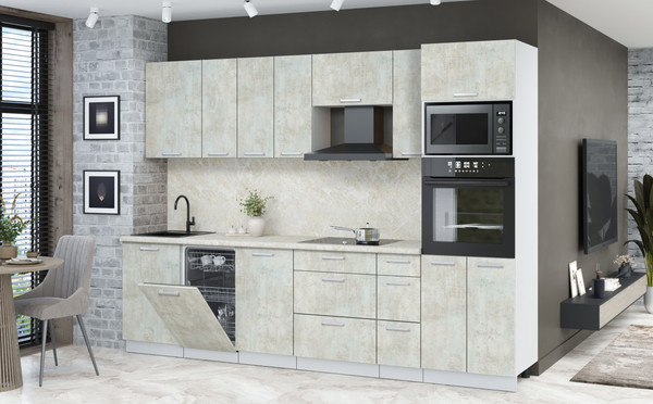 Кухонный гарнитур Интерлиния Мила Лайт 2.9-ПМ3