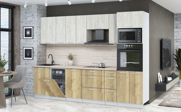 Кухонный гарнитур Интерлиния Мила Лайт 2.9-ПМ3