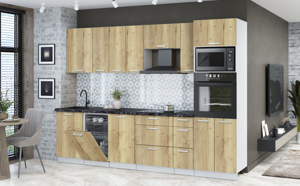 Кухонный гарнитур Интерлиния Мила Лайт 2.9-ПМ3