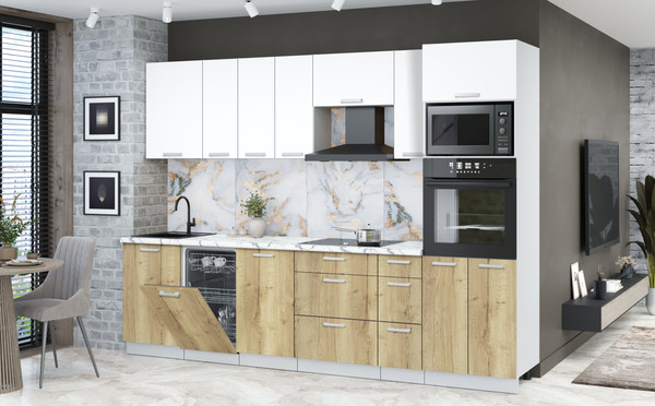 Кухонный гарнитур Интерлиния Мила Лайт 2.9-ПМ3