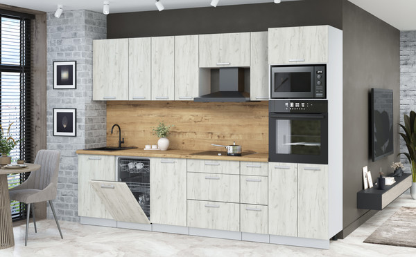 Кухонный гарнитур Интерлиния Мила Лайт 2.9-ПМ3