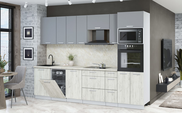 Кухонный гарнитур Интерлиния Мила Лайт 2.9-ПМ3