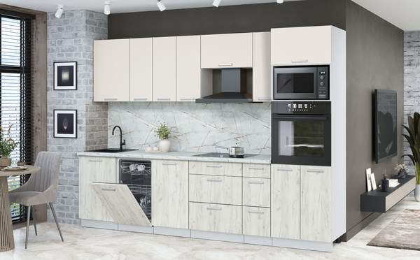 Кухонный гарнитур Интерлиния Мила Лайт 2.9-ПМ3