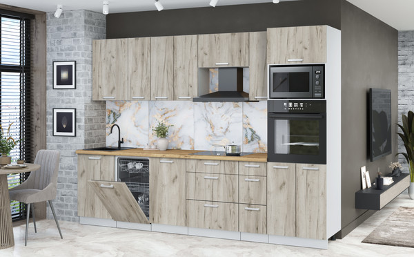 Кухонный гарнитур Интерлиния Мила Лайт 2.9-ПМ3