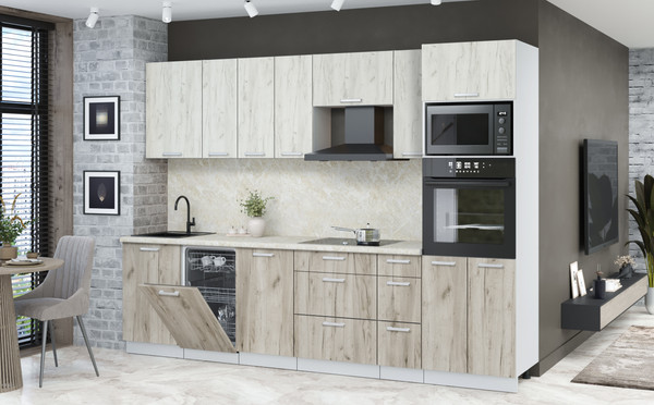 Кухонный гарнитур Интерлиния Мила Лайт 2.9-ПМ3