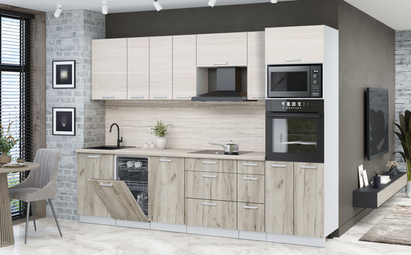 Кухонный гарнитур Интерлиния Мила Лайт 2.9-ПМ3