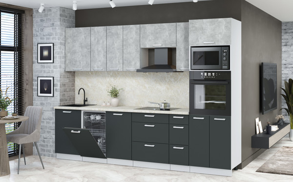 Кухонный гарнитур Интерлиния Мила Лайт 2.9-ПМ3