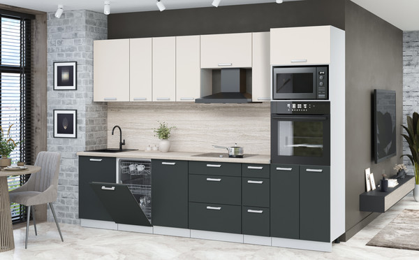 Кухонный гарнитур Интерлиния Мила Лайт 2.9-ПМ3