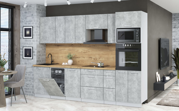 Кухонный гарнитур Интерлиния Мила Лайт 2.9-ПМ3