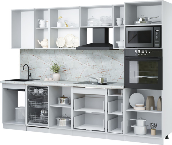 Кухонный гарнитур Интерлиния Мила Лайт 2.9-ПМ3