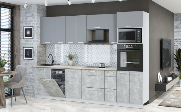 Кухонный гарнитур Интерлиния Мила Лайт 2.9-ПМ3