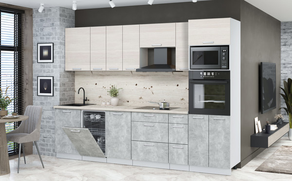 Кухонный гарнитур Интерлиния Мила Лайт 2.9-ПМ3