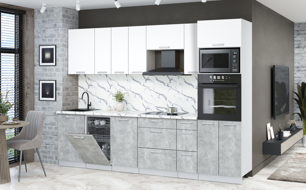 Кухонный гарнитур Интерлиния Мила Лайт 2.9-ПМ3