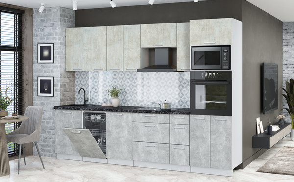 Кухонный гарнитур Интерлиния Мила Лайт 2.9-ПМ3