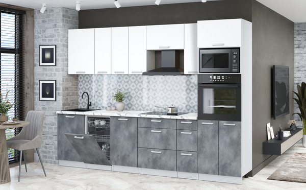 Кухонный гарнитур Интерлиния Мила Лайт 2.9-ПМ3