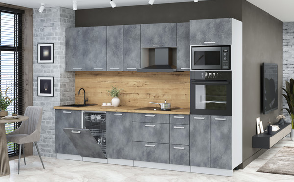 Кухонный гарнитур Интерлиния Мила Лайт 2.9-ПМ3