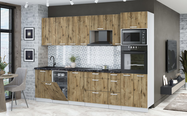 Кухонный гарнитур Интерлиния Мила Лайт 2.9-ПМ3