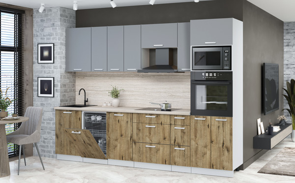 Кухонный гарнитур Интерлиния Мила Лайт 2.9-ПМ3