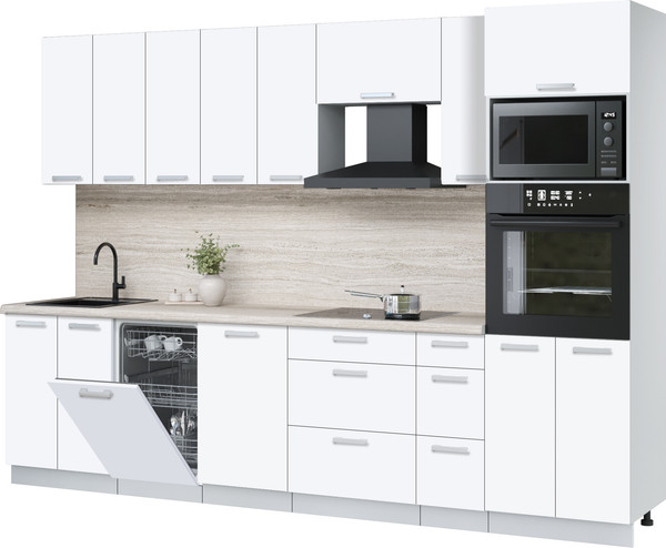 Кухонный гарнитур Интерлиния Мила Лайт 3.0-ПМ3 - фото