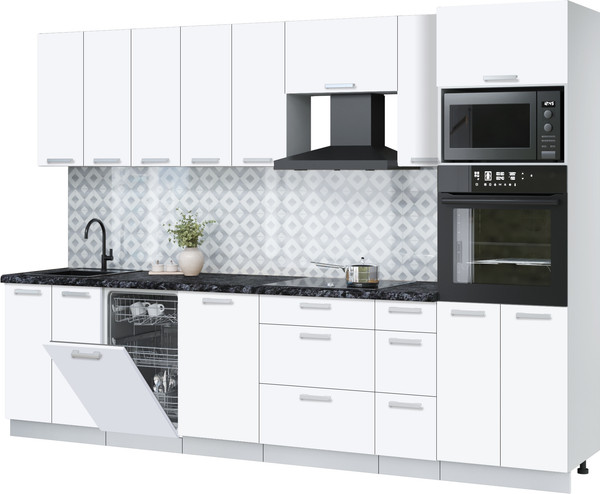 Кухонный гарнитур Интерлиния Мила Лайт 3.0-ПМ3 - фото