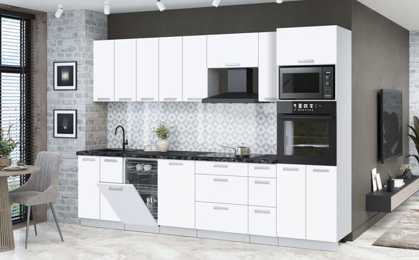 Кухонный гарнитур Интерлиния Мила Лайт 3.0-ПМ3