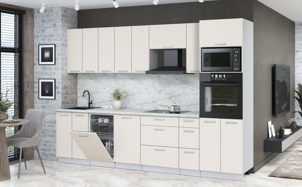 Кухонный гарнитур Интерлиния Мила Лайт 3.0-ПМ3