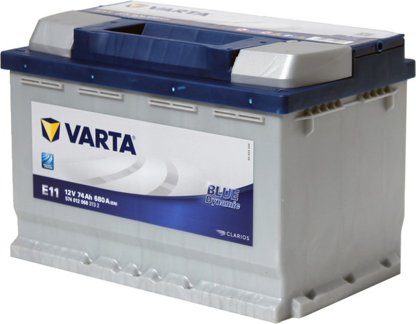 Автомобильный аккумулятор Varta Blue E11 74R 680A - фото
