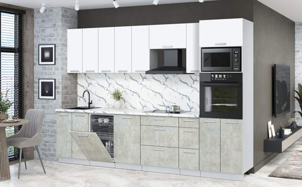 Кухонный гарнитур Интерлиния Мила Лайт 3.0-ПМ3