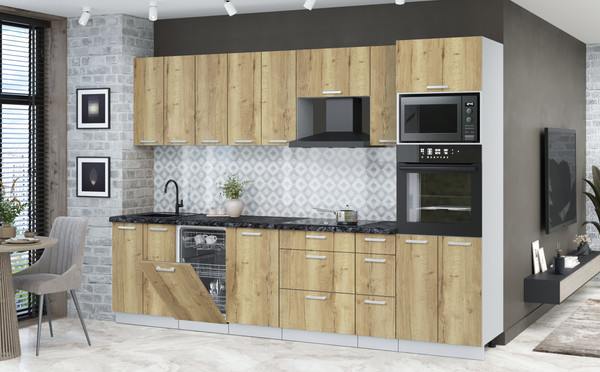 Кухонный гарнитур Интерлиния Мила Лайт 3.0-ПМ3