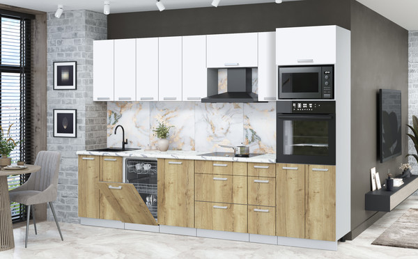 Кухонный гарнитур Интерлиния Мила Лайт 3.0-ПМ3