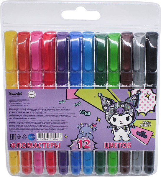 Фломастеры Centrum Куроми / 77379 - фото