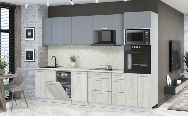 Кухонный гарнитур Интерлиния Мила Лайт 3.0-ПМ3