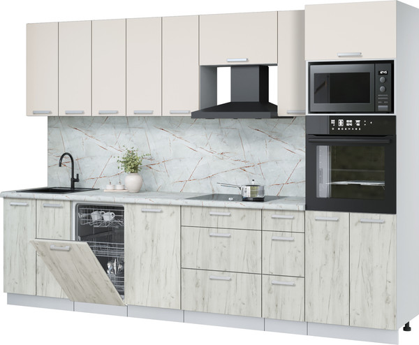 Кухонный гарнитур Интерлиния Мила Лайт 3.0-ПМ3 - фото