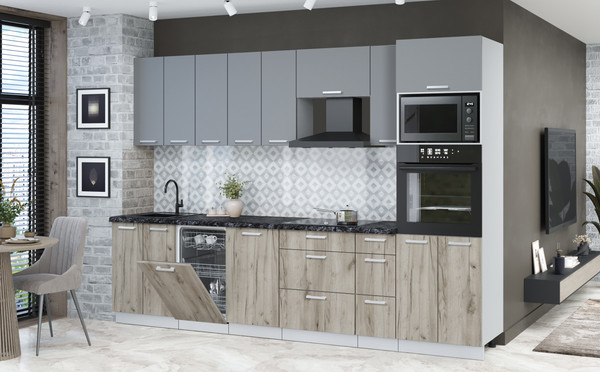 Кухонный гарнитур Интерлиния Мила Лайт 3.0-ПМ3