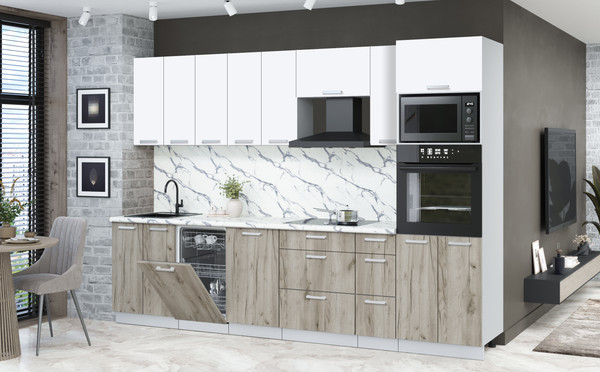 Кухонный гарнитур Интерлиния Мила Лайт 3.0-ПМ3