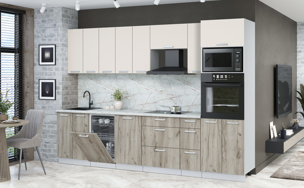 Кухонный гарнитур Интерлиния Мила Лайт 3.0-ПМ3