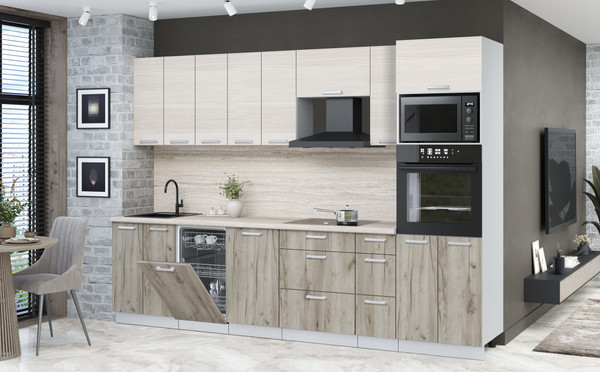 Кухонный гарнитур Интерлиния Мила Лайт 3.0-ПМ3