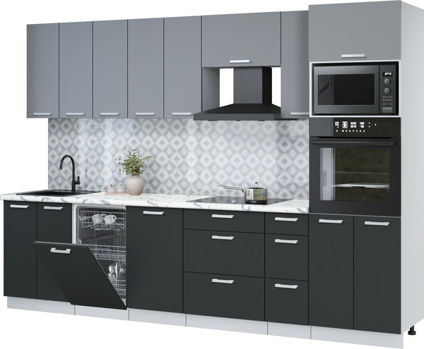 Кухонный гарнитур Интерлиния Мила Лайт 3.0-ПМ3 - фото