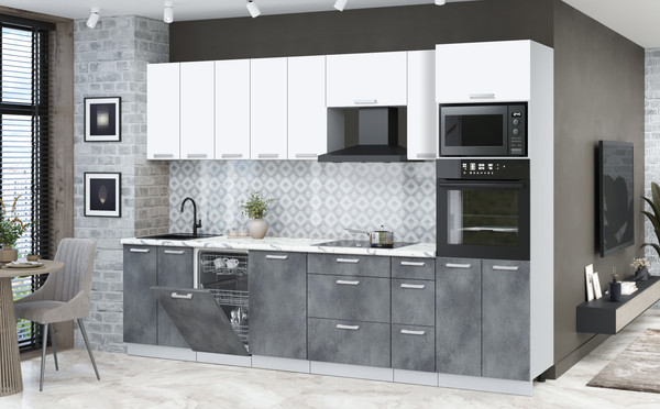 Кухонный гарнитур Интерлиния Мила Лайт 3.0-ПМ3