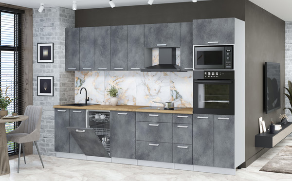 Кухонный гарнитур Интерлиния Мила Лайт 3.0-ПМ3