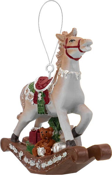 Елочная игрушка Elan Gallery Лошадка-качалка новогодняя / 210615