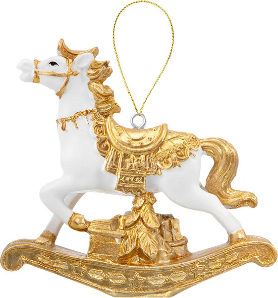 Елочная игрушка Elan Gallery Лошадка-качалка / 210616 - фото