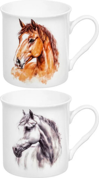 Набор кружек Elan Gallery Пара лошадей / 880235