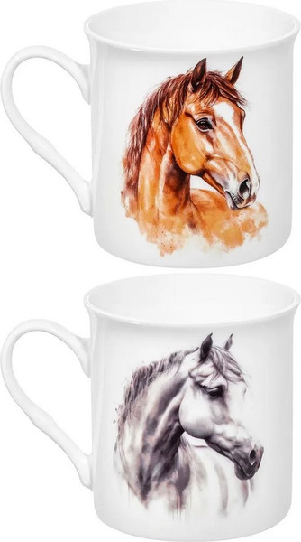 Набор кружек Elan Gallery Пара лошадей / 880235