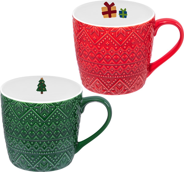 Набор кружек Elan Gallery Зимний узор 880251 - фото