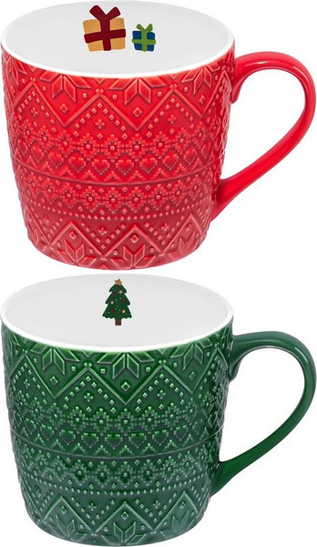 Набор кружек Elan Gallery Зимний узор 880251