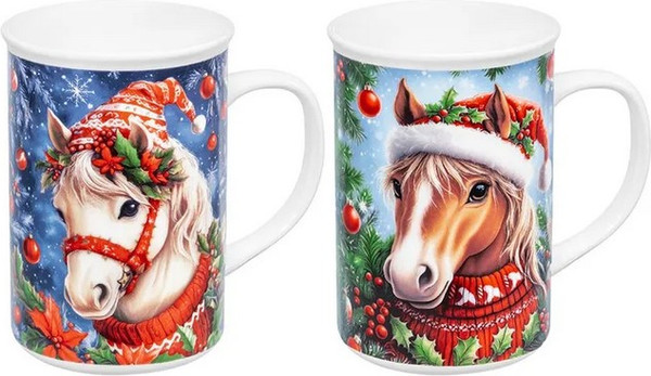 Набор кружек Elan Gallery Новогодняя лошадь 880263