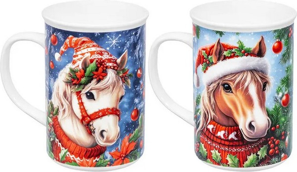 Набор кружек Elan Gallery Новогодняя лошадь 880263