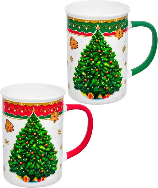 Набор кружек Elan Gallery Новогодняя Елка 880273