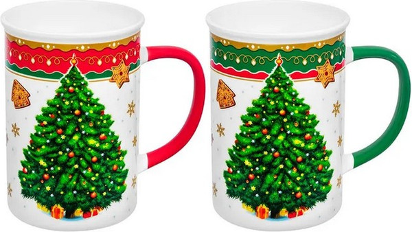 Набор кружек Elan Gallery Новогодняя Елка 880273